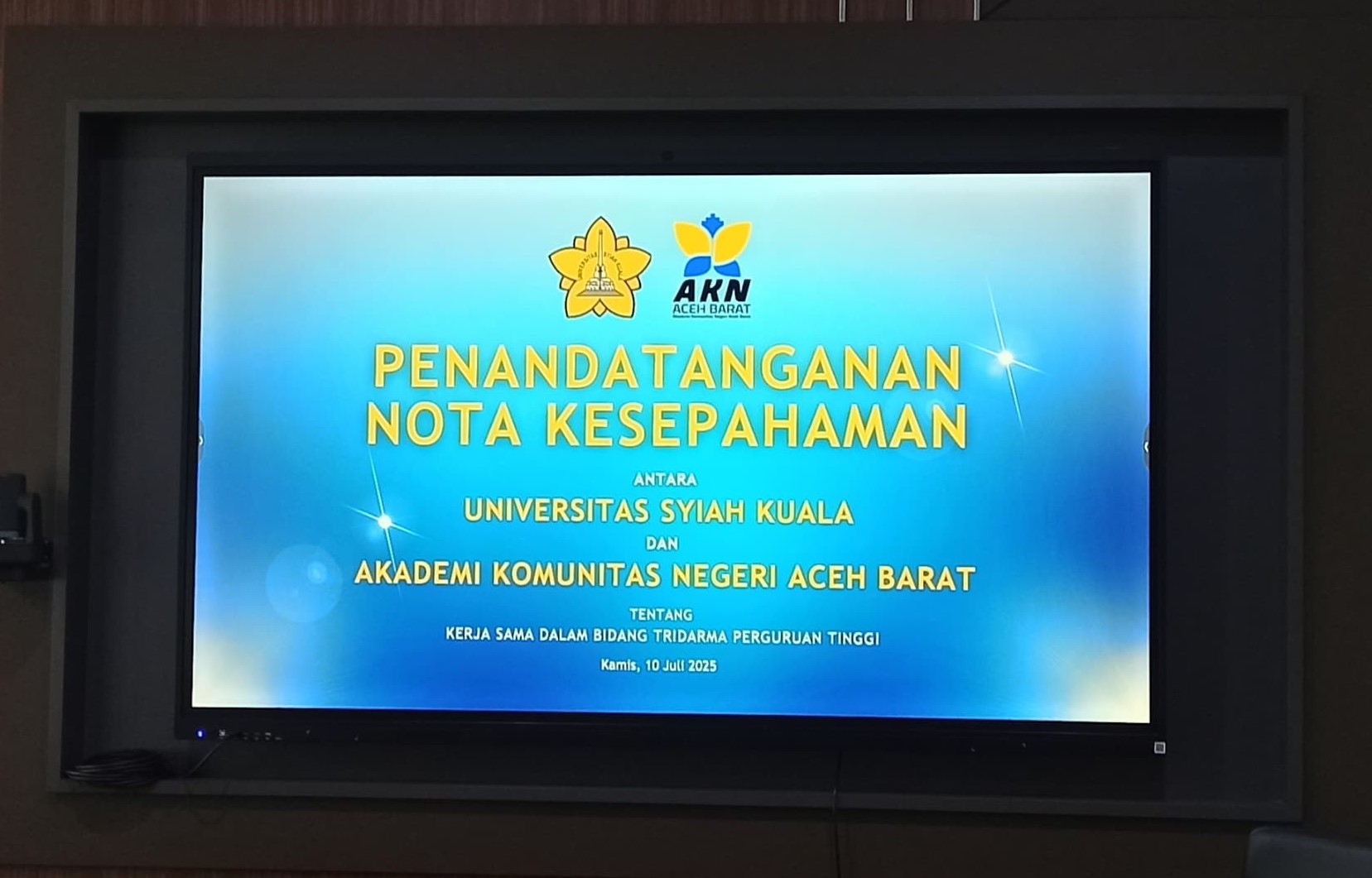 AKN Aceh Barat dan Universitas Syiah Kuala (USK) Jalin Kerja Sama Penguatan Tridarma Perguruan Tinggi